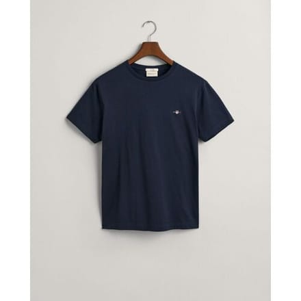 Gant T-Shirt Slim Small Logo Shield Crew Neck Avond Blauw / male