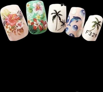 Nagelstickers Summer ( 329 ) 12 x 7.5 cm
