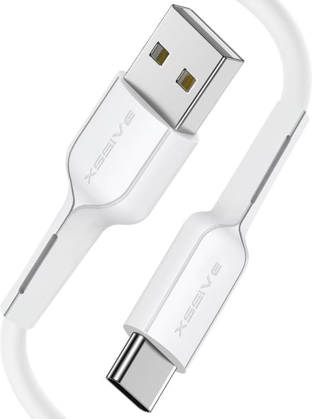 Flexibele USB-C naar USB Kabel - 1 Meter - Quick Charge - Oplader USB-A naar USB-C Kabels
