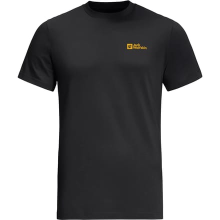 Jack Wolfskin Essential T-shirt Met Korte Mouwen Zwart S Man
