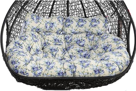 Dubbele Hangstoel - Eierstoel Hangmat - Buiten Ontspannen - Waterdicht Zonbestendig - 150x110 cm - Grijs