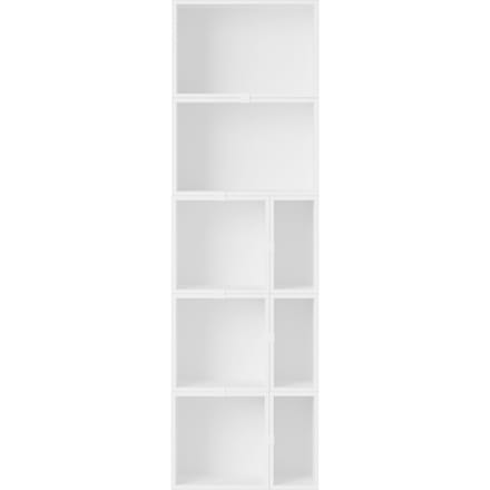 Muuto Stacked Storage Bookcase configuratie 7 - wit