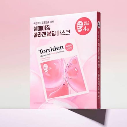 Torriden Cellmazing Laag Moleculair Collageen Verstevigend Gelmasker 4 Vellen – Intensieve Elasticiteit & Hydratatie Hydrogel Gezichtmasker white