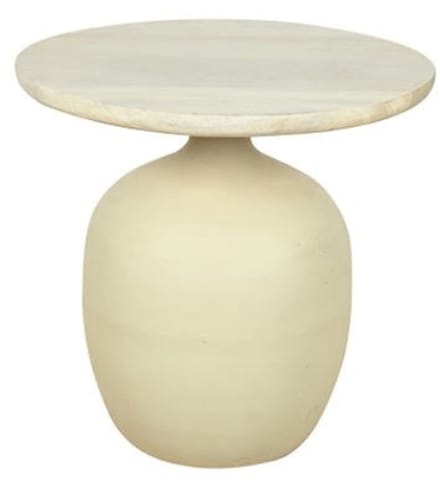 Tower Living Bijzettafel Vigo Gebroken Wit 45cm