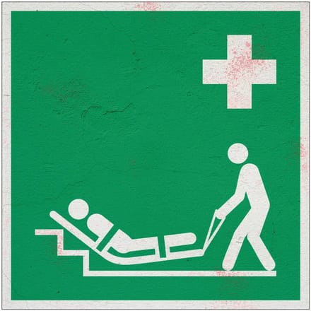 Evacuatiematras bord – E067 | Forex Re materiaal | 30 x 30 cm