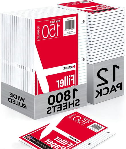Los Blad Papier - Vulpapier Ringband - Notities Maken - 3-Gaats Geperforeerd - 150 Vellen - Breed Gelijnd