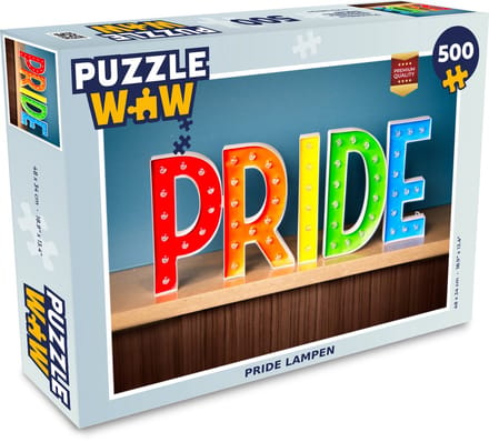Puzzel Pride lampen - Legpuzzel - Puzzel 500 stukjes