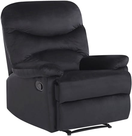 ESLOV - TV-fauteuil - Zwart - Fluweel