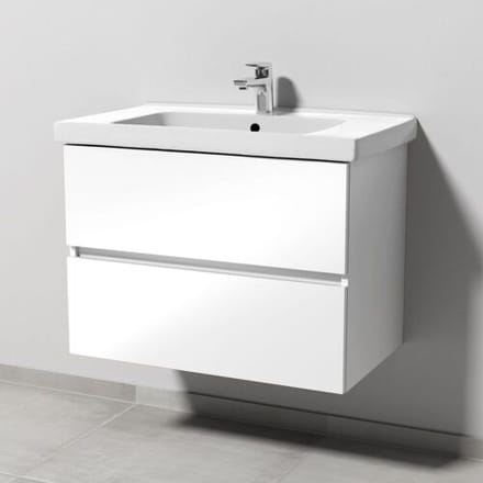 Sanipa Solo One Harmonia washbasin combination with ceramic washbasin 80 cm, 2 drawers PS03178