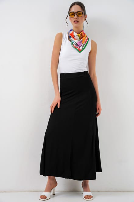 Hoge Taille A-Lijn Maxi Rok