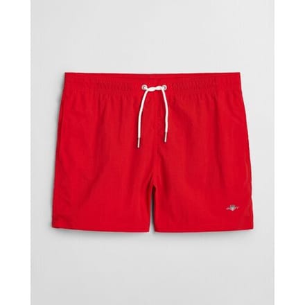 Gant Swim Short Solid Color Drawstring Bright Red / male