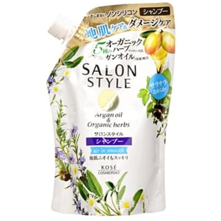 Kose - Salon Style Argan Oil & Organic Herbs shampoo Air In Smooth Refill