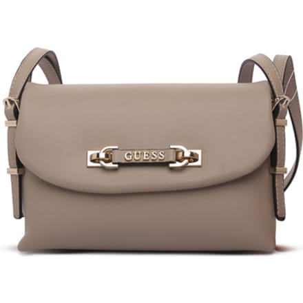 GUESS schoudertas Lefia Flap Shoulder Bag Simply Taupe