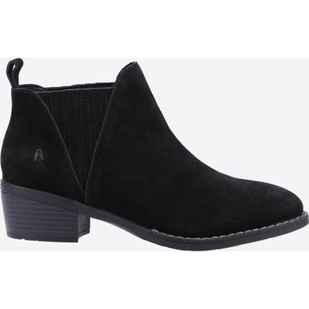 Hush Puppies Isobel Leren Dames Zwarte Laarzen