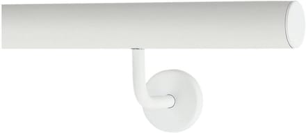 Wandleuning - Trapleuning Reling - Veilig Lopen - Roestvrijstalen Houder - 150 cm - Wit