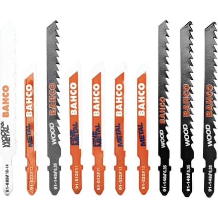 Bahco 91-MIXED-10P Decoupeerzaagbladenset voor hout en metaal - 10-delig 1 set(s)