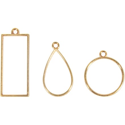 Sieraden metalen frame "Mix van vormen" - Goud