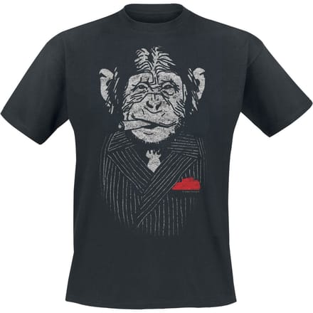 Tierisch - Fun T-shirt - Mafia Ape - M tot 5XL - voor Mannen - zwart