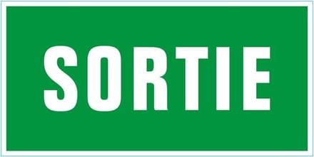 Pickup Pictogram 30x15 cm - Sortie