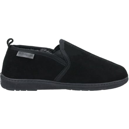 Hush Puppies Heren Arnold Slip On Leather Slipper (Zwart)