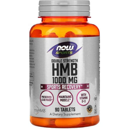 NOW Foods, Sport, HMB, Dubbele Kracht, 1.000 mg, 90 tabletten