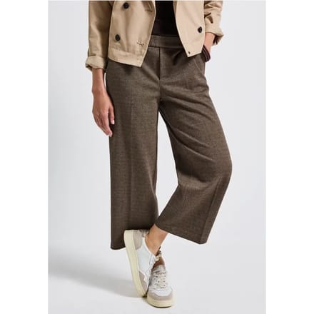 Broek met gedessineerde straight legs