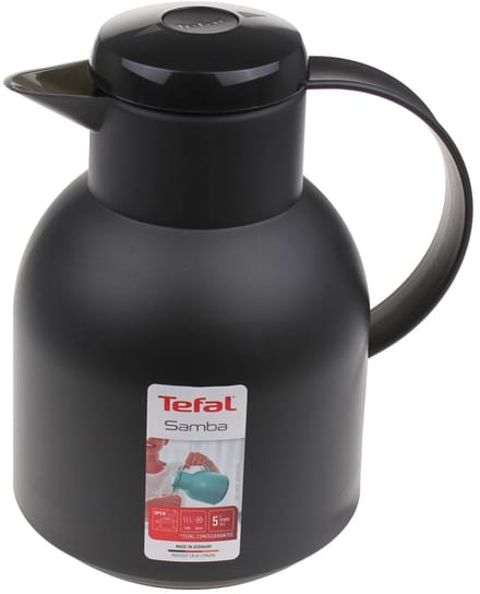 Tefal Samba isoleerkan 1.0L zwart.