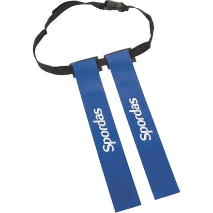 Megaform Flag Rugby Belts Blue - Set of 6