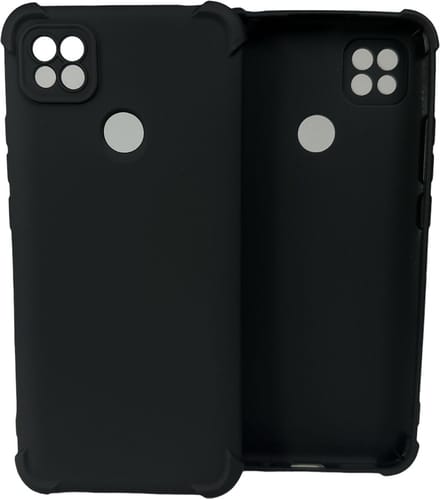 Shockproof Soft TPU hoesje Silicone Case Geschikt voor: Xiaomi Redmi 9C - Zwart