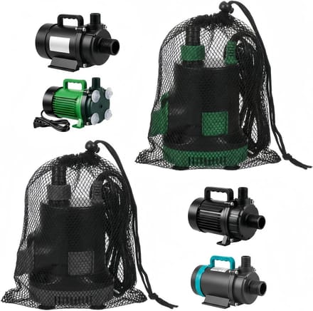 Pompzak voor filterpomp, 45 x 45 cm netzak voor waterfilter, set van 2 stuks