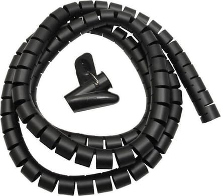 Maclean MC-525 - Kabelorganiser - kabel houder - Kabelafdekking organisator 2m - zwart