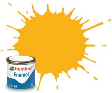 Humbrol Emailleverf Mat - 14 ml - No. 154 Insignia Yellow