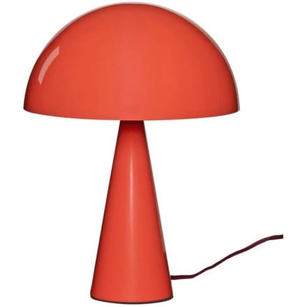 HÜBSCH tafellamp Mush Mini, lichtrood, metaal, hoogte 25 cm