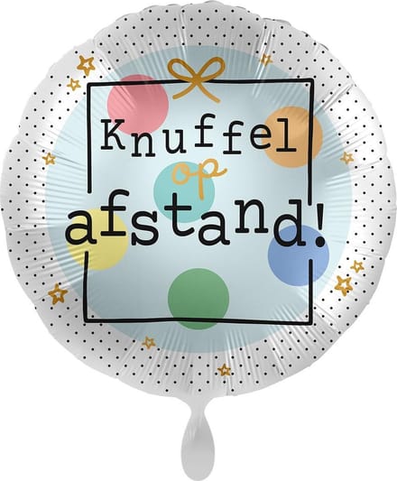 Folieballon Knuffel Op Afstand - hart ballon