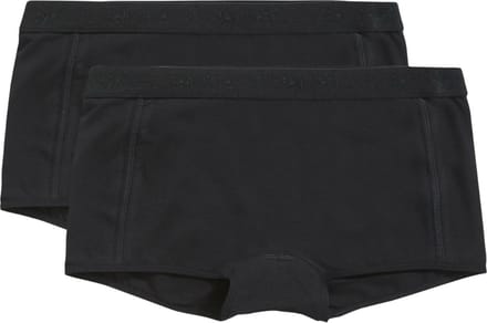 Ten Cate Basics organic cotton stretch shorts zwart 2 pack voor Meisjes | Maat 170/176