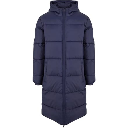 Urban Classics - Long Puffer winterjas - S - Donkerblauw