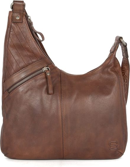 Leren Crossbodytas - Moria - Donkerbruin