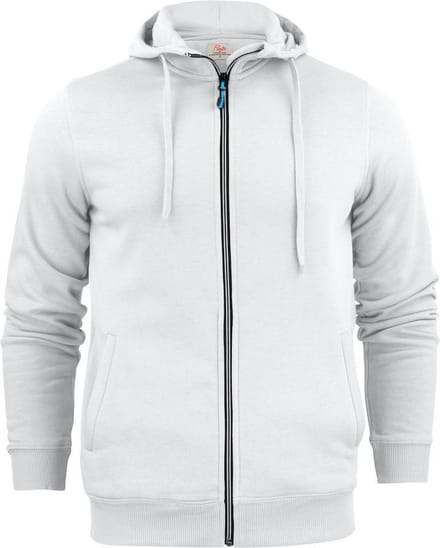 Printer Hooded Sweat Vest Overhead Man 2262051 Wit - Maat 3XL
