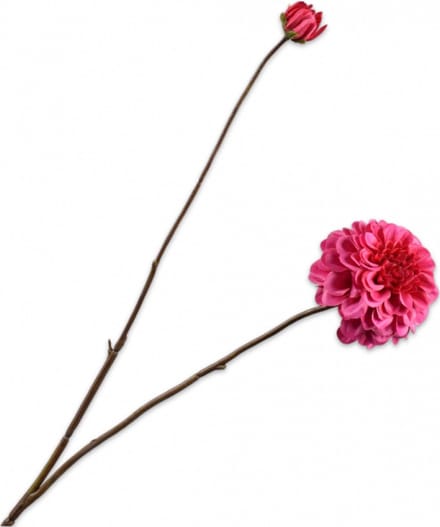 Silk-ka - Kunstbloem - dahlia - rood - H86 cm