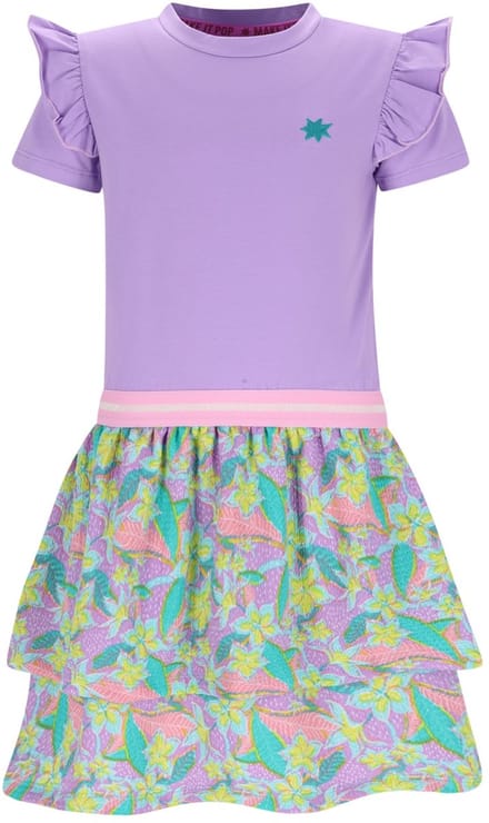 B.Nosy Y602-5814 meisjes jurk lila - Maat 146/152