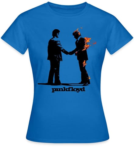 Pink Floyd Album Cover En Logo T-Shirt Dames
