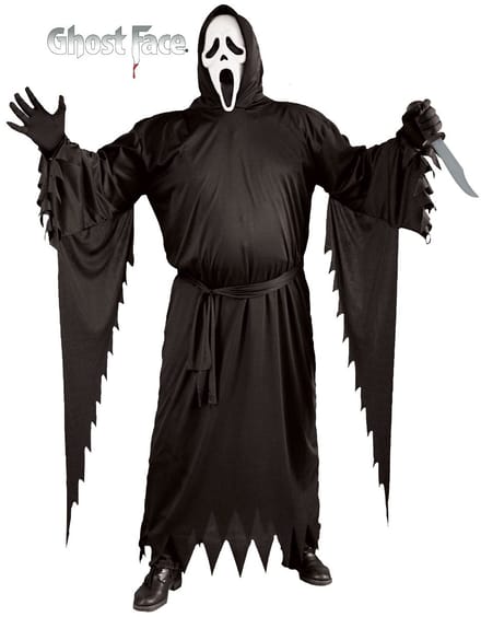 Ghost face offical - Scream kostuum voor mannen - Grote Maten