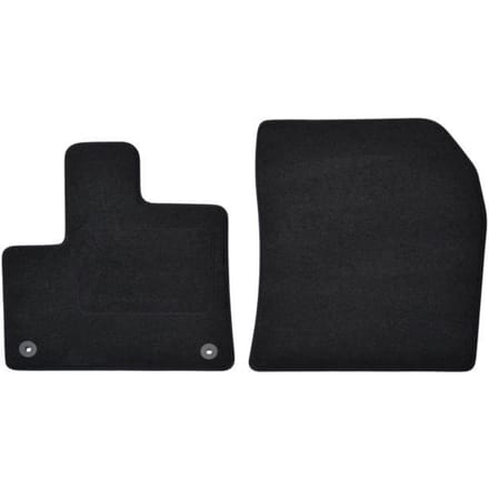 Tapis de sol - Citroën - Berlingo - Velours noir - 2 pièces - Ajustement précis