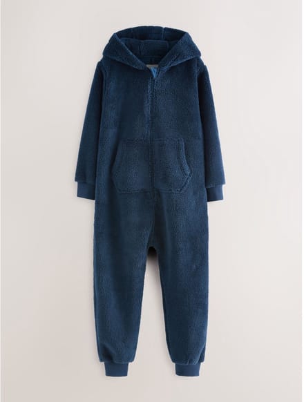 Next - Jongens - Fleece onesie - Blauw