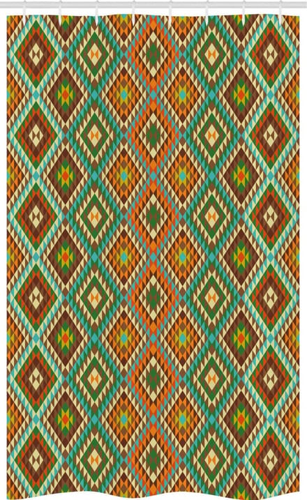 ABAKUHAUS douchegordijn Geometrisch 120x180 cm – Meerdere kleuren