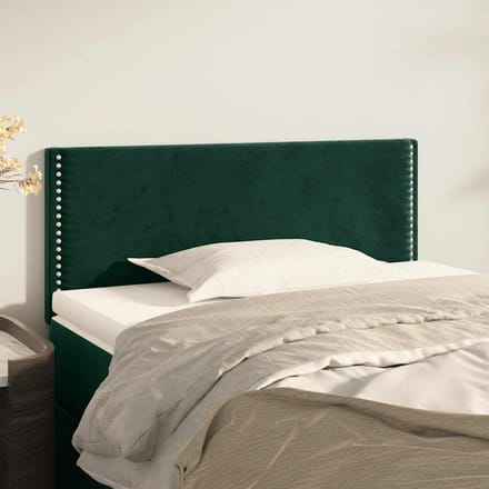 vidaXL Hoofdbord 100x5x78/88 cm fluweel donkergroen