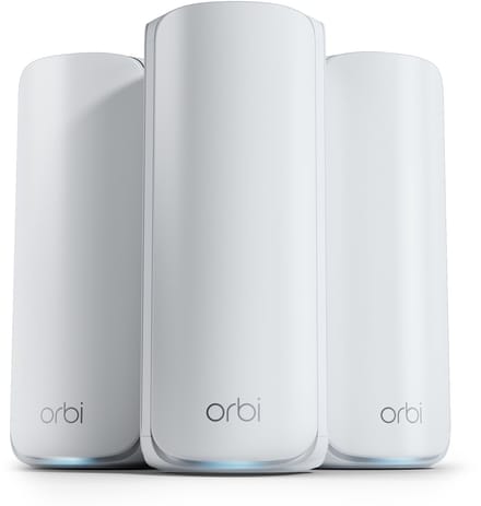Netgear RBE773 Orbi 770 Series Tri-Band WiFi 7 Mesh (3-Pack) - Mesh router 802.11a/b/g/n/ac/ax/be (Wi-Fi 7)