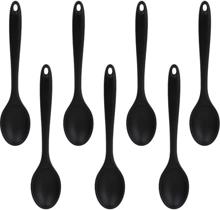 Solidchoice - Set van 7 Kleurrijke Siliconen Keukenlepels