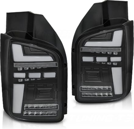 Achterlichten - voor VW T5 04.03-09 - LED - ZWART