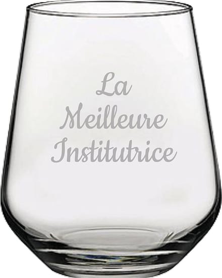 Drinkglas gegraveerd - 42,5cl - La Meilleure Institutrice
